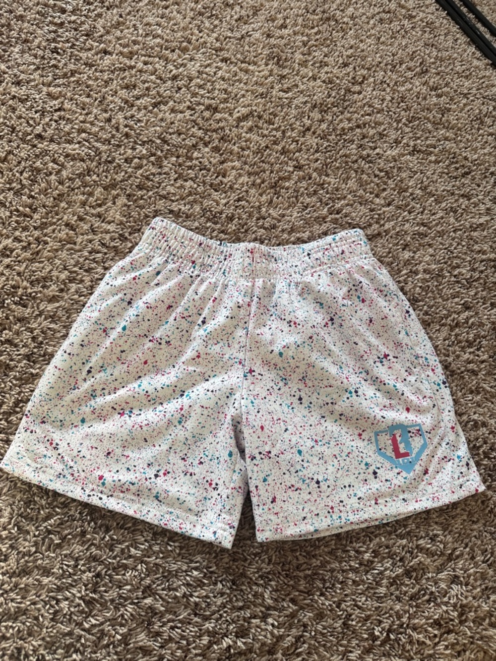 Baseball Lifestule  Splatter Print Shorts